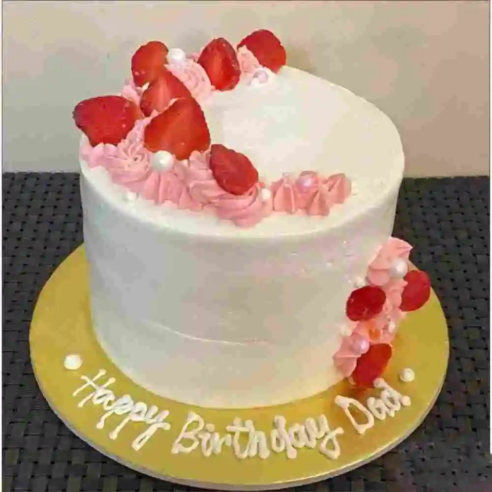 Cream Cheese Frosting Strawberry Cake